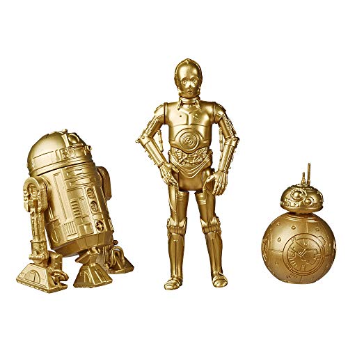 Star Wars Skywalker Saga Commemorative Edition Gold Collectors Series C-3PO, BB-8 and R2-D2 Action Figures 3 Piece Set 2 - 3.5 inches von Star Wars