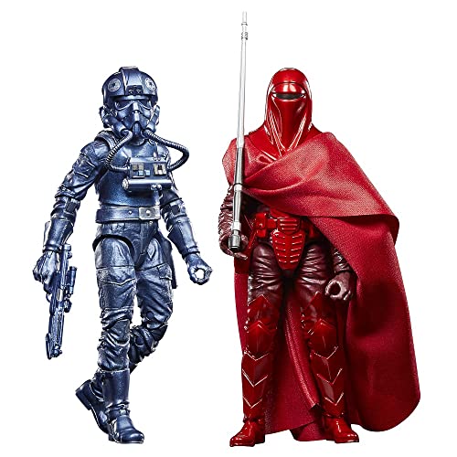 Star Wars The Black Series Carbonized Collection Imperator's Royal Guard & TIE Fighter Pilot, 15 cm Actionfiguren, 2er-Pack von Star Wars