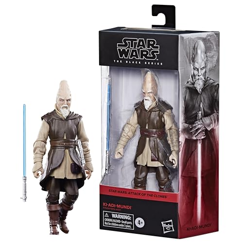 Star Wars The Black Series Ki-Adi-Mundi, Action-Figur Angriff der Klonkrieger, 15 cm von Star Wars