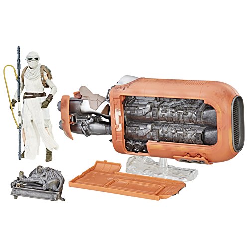 Star Wars The Black Series Rey 's Speeder (Jakku) und Figur von Star Wars