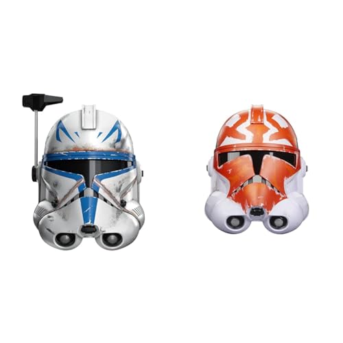 Star Wars The Black Series elektronischer Klon Captain Rex Premium Helm & The Black Series 332nd Ahsoka’s Clone Trooper Helm von Star Wars