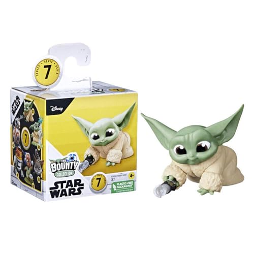 Star Wars The Bounty Collection Series 7, Grogu Mini Actionfigur, Lichtschwert Inspektionspose, 2,25 Zoll Star Wars Spielzeug für 4 Jahre alte Jungen & Mädchen von Star Wars