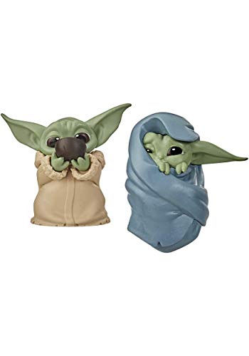 Star Wars The Bounty Collection The Child „Baby Yoda“, schlürft Suppe und ist in eine Decke gehüllt, 5,5 cm große Figuren, 2er-Pack von Star Wars