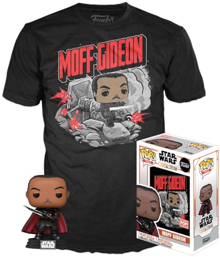 Star Wars The Mandalorian - Moff Gideon POP! & Tee Männer Funko Pop! grau meliert M von Star Wars