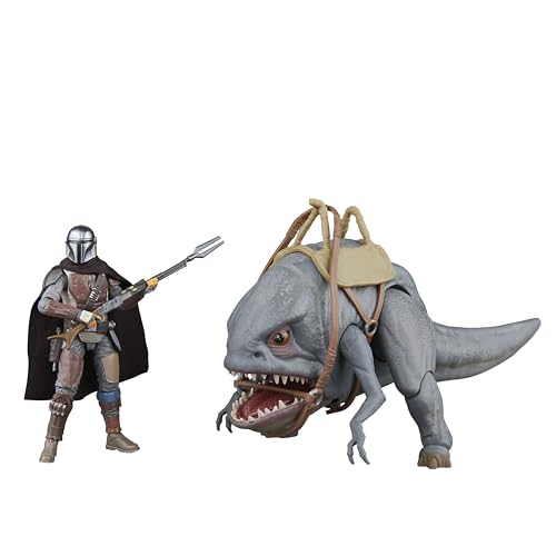 Star Wars The Vintage Collection Blurrg & der Mandalorianer, Star Wars: The Mandalorian Action-Figuren 2er-Pack (Skala 9,5 cm) von Hasbro