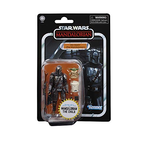 Star Wars The Vintage Collection Din Djarin (The Mandalorian) und The Child Spielzeuge, 9,5 cm große Action-Figuren für Kids ab 4 Jahren von Star Wars