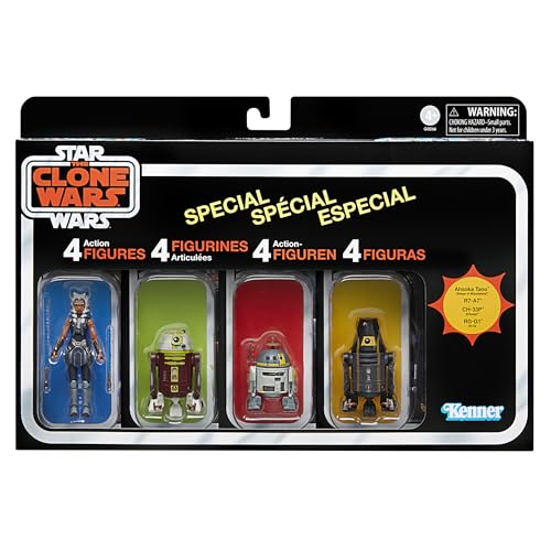 Star Wars The Vintage Collection Flucht vor der Order 66, Action-Figuren 4er-Pack The Clone Wars (Skala 9,5 cm) von Star Wars