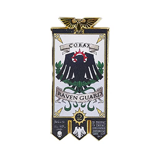 Starforged Space Marines Chapter Banner Collection Kühlschrankmagnet Warhammer 40K Raven Guard von Starforged