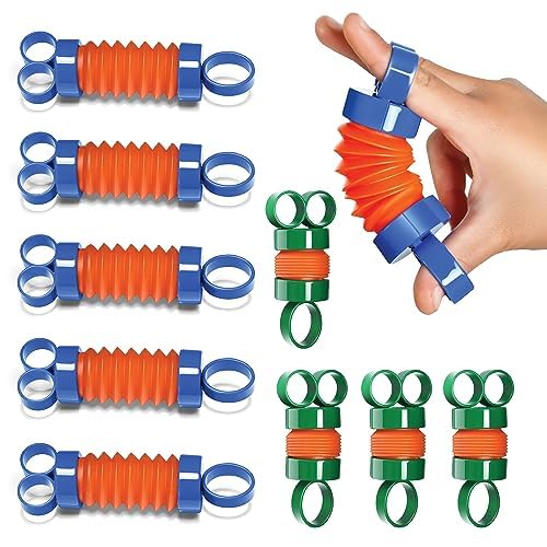 Finger Poppers Fidget Toys für Kinder, Hand Übungen Pop Tube Mini Fidget Toys, Fingerspielzeug, Sensorisches Spielzeug für Jungen und Mädchen, Fingerstärker und Therapeutisches Spielzeug, 10er-Set von stargo