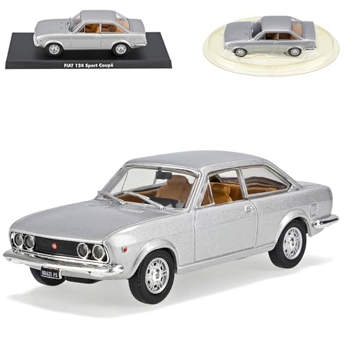 Starline FIAT 124 Sport Coupe Silber 1/43 Modellauto Modell Auto von Starline