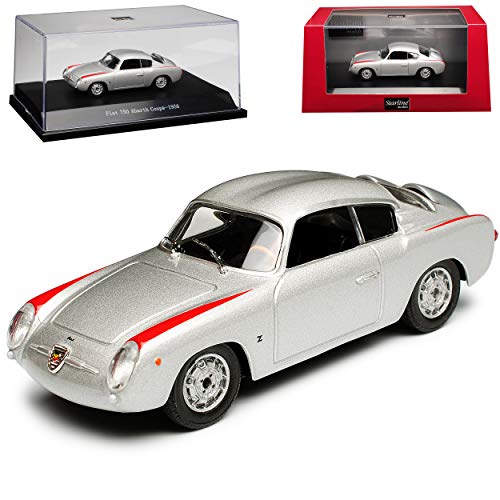 Starline FIAT 750 Abarth Coupe Silber 1956 1/43 Modell Auto mit individiuellem Wunschkennzeichen von Starline