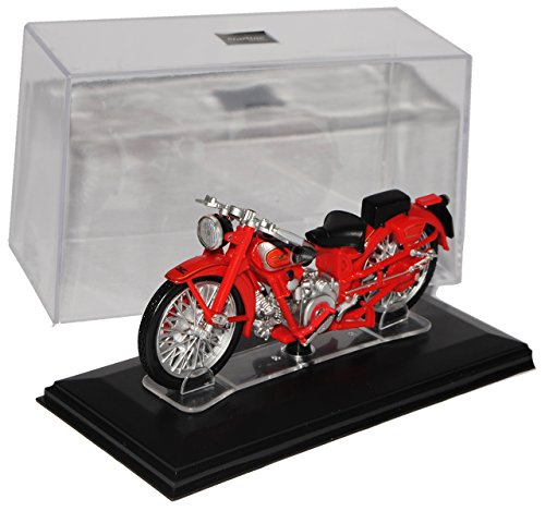 Starline Moto Guzzi Airone Sport Rot mit Sockel und Vitrine 1/24 Modell Motorrad von Starline