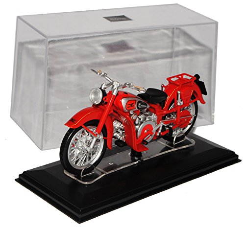 Starline Moto Guzzi Astore Rot mit Sockel und Vitrine 1/24 Modell Motorrad von Starline