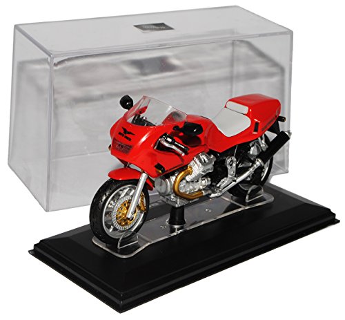 Starline Moto Guzzi Daytona 1000 Rot mit Sockel und Vitrine 1/24 Modell Motorrad von Starline