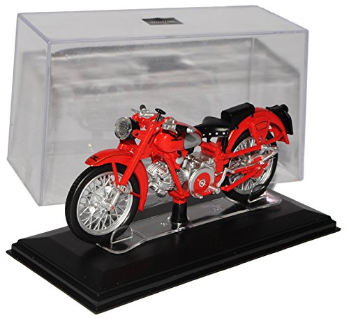 Starline Moto Guzzi Falcone Rot mit Sockel und Vitrine 1/24 Modell Motorrad von Starline