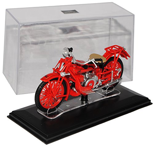 Starline Moto Guzzi GT Norge Rot mit Sockel und Vitrine 1/24 Modell Motorrad von Starline