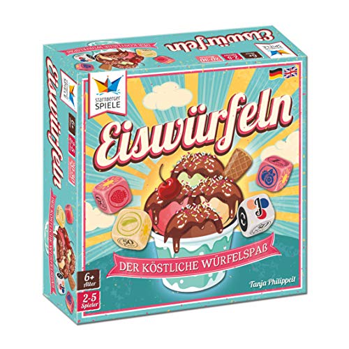 Starnberger Spiele - Eiswürfeln - Das köstliche Würfelspiel für die ganze Familie - Tolles Reisespiel und Geschenk für Eisliebhaber von Starnberger Spiele