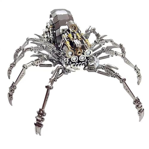 StarryEyed Land Spider 3D Metall Puzzle für Erwachsene - Aufwendige Mechanische Spinne Modellbausatz 304 Edelstahl Handmontiertes Leuchtspielzeug - Engagierende Modellbausätze von StarryEyed Land