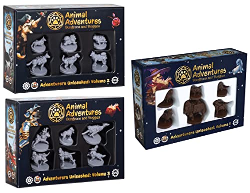 Steamforged Games Animal Adventures Doggies and Dungeons Volume 1-3 Miniaturen Bundle (3 Stück) von Steamforged Games