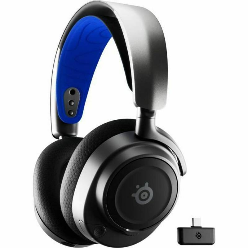 Gaming Headset mit Mikrofon SteelSeries Arctis Nova 7P Schwarz Schwarz/Blau von SteelSeries