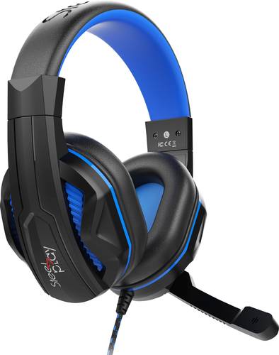 Steelplay HP41 Gaming Over Ear Headset kabelgebunden Stereo Schwarz/Blau Lautstärkeregelung, Mikrof von Steelplay