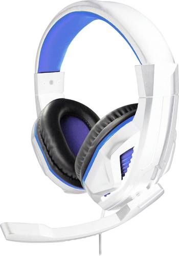 Steelplay HP41 Gaming Over Ear Headset kabelgebunden Stereo Weiß-Blau Lautstärkeregelung, Mikrofon von Steelplay