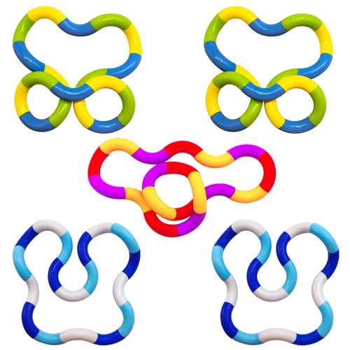 Steemjoey 5 Stücke Fidget Toy, Tangle Autismus Spielzeug, Zappelspielzeug Gegen Angst, Fingers Twister Toys Stimming Sensory Stressabbau Für Erwachsene Und Kleinkinder Weihnachten Geburtstag Geschenk Steemjoey 5 Stücke Fidget Toy, Tangle Autismus Spielzeug, Zappelspielzeug Gegen Angst, Fingers Twister Toys Stimming Sensory Stressabbau Für Erwachsene Und Kleinkinder Weihnachten Geburtstag Geschenk von Steemjoey