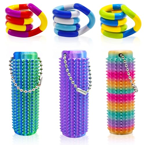 Steemjoey 6 Stücke Fidget Toy, Little Ouchies Pain Tangle Spielzeug, Spiky Grippie Stim Keychain, Fingers Twister Toys Stimming Stressabbau Für Erwachsene Kleinkinder Weihnachten Geburtstag Geschenk Steemjoey 6 Stücke Fidget Toy, Little Ouchies Pain Tangle Spielzeug, Spiky Grippie Stim Keychain, Fingers Twister Toys Stimming Stressabbau Für Erwachsene Kleinkinder Weihnachten Geburtstag Geschenk von Steemjoey