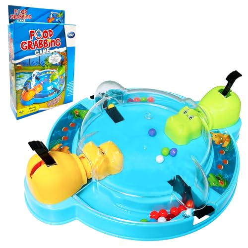 Steemjoey Hungry Hippos Family Board Game, Hippos Flipp Kompakt, Partyspiel klassisches Reisespiel Super Spaß für Outdoor Reisen und Familienspielabend, Geburtstag Kinder von Steemjoey