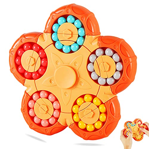 Steemjoey Magic Bean Rotierender Zauberwürfel Spielzeug, Rotierender Fingerwürfel Intelligenz Spiele, IQ Game Magic Bean Rotating Cube Spielzeug Dekompression Puzzle Toys für Kinder Teens Erwachsene von Steemjoey