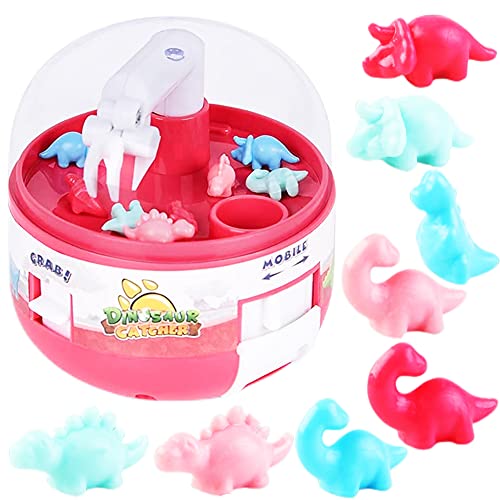 Steemjoey Mini Claw Machine Mini Klauen Maschine Spielzeug Mini Claw Machine Dinosaur Toys für 3+ Jährige Jungen & Mädche (Rot) von Steemjoey