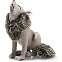 STEIFF 025020 Best of Selection Heulender Wolf, hellbraun 38 cm von Steiff