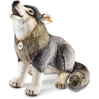 STEIFF 075759 Snorry Wolf 60 cm grau sitzend von Steiff