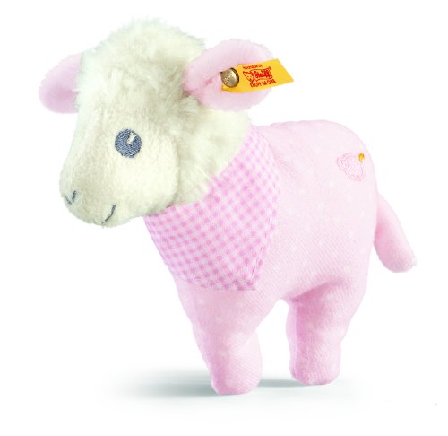 STEIFF 239656 - Träum Süß Lamm Rassel, 14 cm, rosa von Steiff