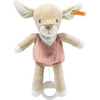 STEIFF 242441 GOTS Raja Reh Spieluhr, beige/rosa 22 cm von Steiff