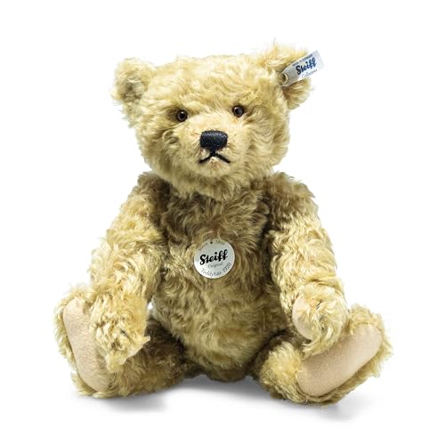 Steiff Kuscheltier Classic 1920 Teddybär, Süßes Stofftier mit Kunststoffaugen, Erwachsene, Sammlerstück, Plüschtier 35 cm, Beige, 000737 von Steiff