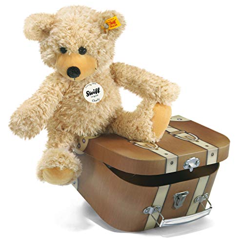 Steiff 012938 Dangling Tiere Charly Schlenkerteddy 30cm beige im Koffer, Mehrfarbig, 30 cm von Steiff