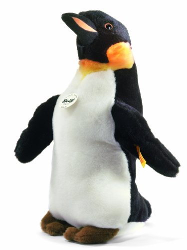 Steiff 057106 - Charly Kaiserpinguin, schwarz/weiß, 32 cm von Steiff