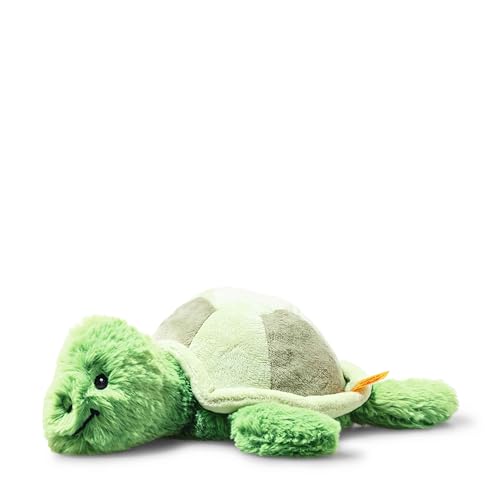 Steiff Kuscheltier Tuggy Schildkröte, Süßes Stofftier, Kinder, Jungen & Mädchen, Soft Cuddly Friends, Plüschtier 27 cm, Grün, 063855 von Steiff