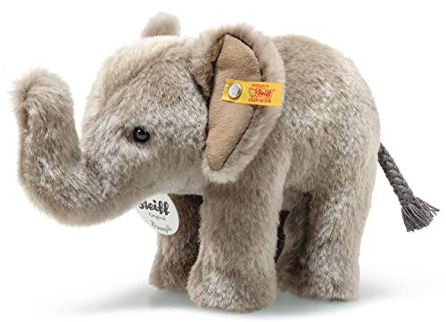 Steiff Kuscheltier Trampili Elefant, Süßes Stofftier mit Kunststoffaugen, Kinder, Jungen & Mädchen, Plüschtier 18 cm, Hellgrau, 064487 von Steiff