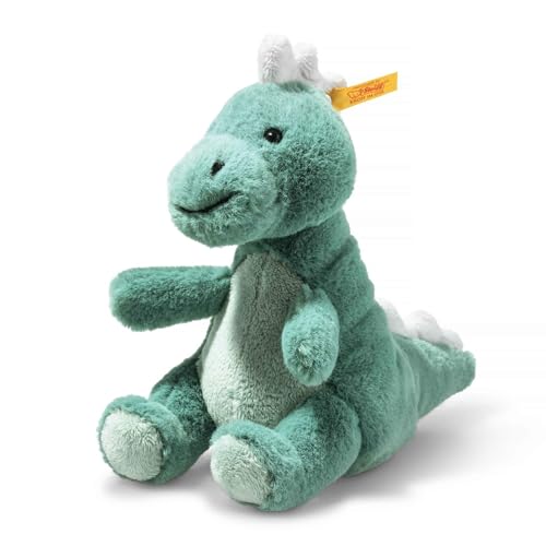 Steiff 067242 Soft Cuddly Friends Joshi Baby T-Rex, Aqua Green, 16cm von Steiff