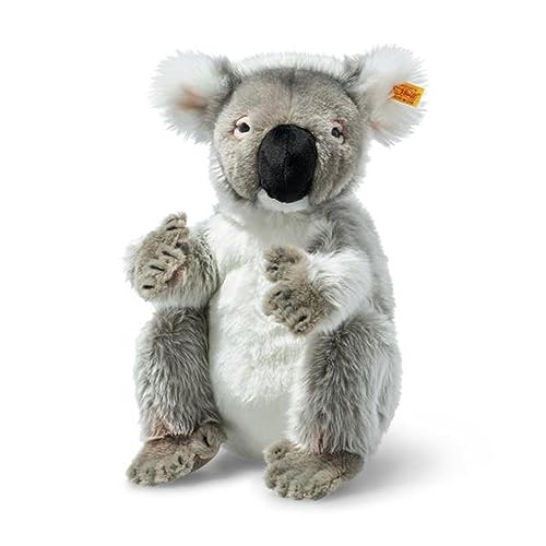 Steiff Kuscheltier Colo Koala, Süßes Stofftier mit Kunststoffaugen, Kinder, Jungen & Mädchen, Plüschtier 29 cm, Dunkelgrau, 067693 von Steiff