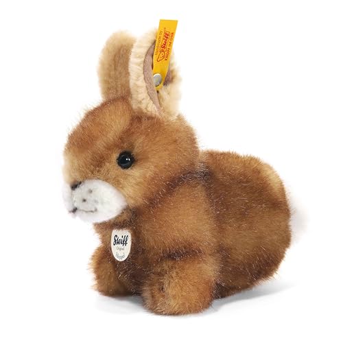 Steiff 080081 14 braun gespitzt sitzend Hoppel Hase, 14 cm von Steiff