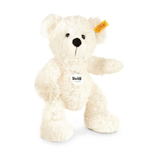 Steiff Kuscheltier Lotte Teddybär, Süßes Stofftier mit Kunststoffaugen, Kinder, Jungen & Mädchen, Plüschtier 28 cm, Weiß, 111310 von Steiff