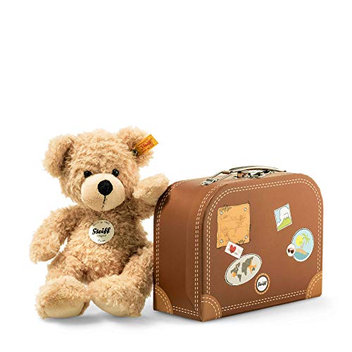 Steiff Kuscheltier Fynn Teddybär, Süßes Stofftier mit Kunststoffaugen, Kinder, Jungen & Mädchen, Soft Cuddly Friends, Plüschtier 80 cm, Beige, 111389 von Steiff