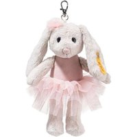 Steiff 112614 - Anhänger Hoppie Balletthase, weiß/rosa, Plüsch-Schlüsselanhänger, 16 cm von Steiff