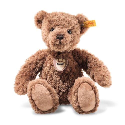 Steiff Kuscheltier My Bearly Teddybär, Süßes Stofftier mit Kunststoffaugen, Kinder, Jungen & Mädchen, Friends, Plüschtier 28 cm, Braun, 113543 von Steiff