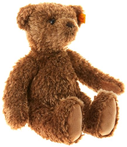 Steiff Kuscheltier My Bearly Teddybär, Süßes Stofftier mit Kunststoffaugen, Kinder, Jungen & Mädchen, Friends, Plüschtier 28 cm, Braun, 113543 von Steiff