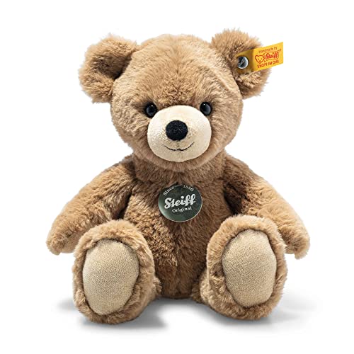 Steiff Kuscheltier Teddies for Tomorrow Mollyli Teddybär, Süßes Stofftier, Kinder, Jungen & Mädchen, Soft Cuddly Friends, 23 cm, Braun, 113994 von Steiff