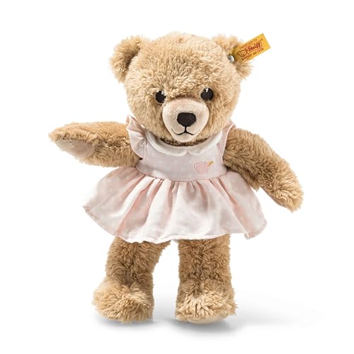 Steiff Kuscheltier Schlaf-gut-Bär, Süßes Stofftier, Jungen, Mädchen & Babys ab 0 Monaten, Soft Cuddly Friends, Plüschtier 25 cm, Rosa, 239526 von Steiff